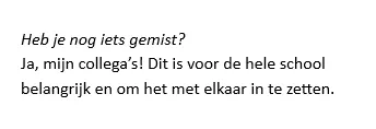 Reactie van een deelnemer na een workshop via een stichting